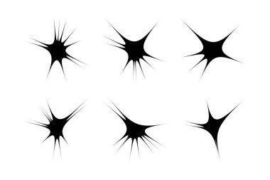 Soyut Parıltı Şekli Sembol İmza resim sembolü görsel illüstrasyon