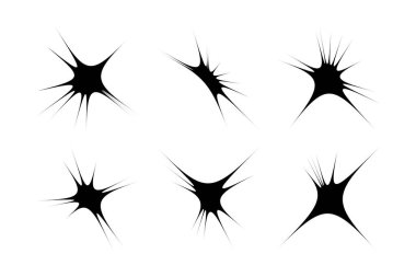 Soyut Parıltı Şekli Sembol İmza resim sembolü görsel illüstrasyon