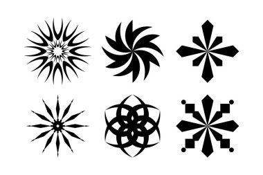 Soyut Parıltı Şekli Sembol İmza resim sembolü görsel illüstrasyon