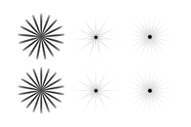 Soyut Parıltı Şekli Sembol İmza resim sembolü görsel illüstrasyon