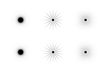 Soyut Parıltı Şekli Sembol İmza resim sembolü görsel illüstrasyon