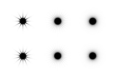 Soyut Parıltı Şekli Sembol İmza resim sembolü görsel illüstrasyon