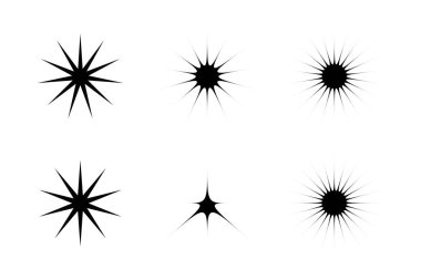 Soyut Parıltı Şekli Sembol İmza resim sembolü görsel illüstrasyon