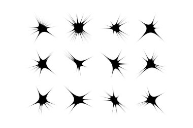 Soyut Parıltı Şekli Sembol İmza resim sembolü görsel illüstrasyon