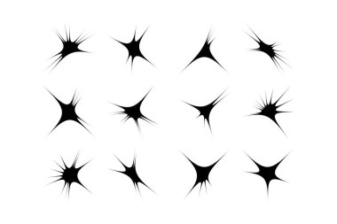 Soyut Parıltı Şekli Sembol İmza resim sembolü görsel illüstrasyon