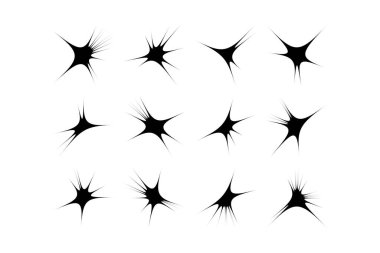 Soyut Parıltı Şekli Sembol İmza resim sembolü görsel illüstrasyon