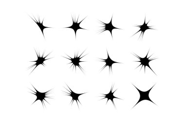 Soyut Parıltı Şekli Sembol İmza resim sembolü görsel illüstrasyon