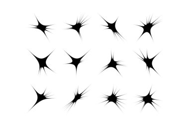 Soyut Parıltı Şekli Sembol İmza resim sembolü görsel illüstrasyon