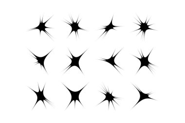 Soyut Parıltı Şekli Sembol İmza resim sembolü görsel illüstrasyon