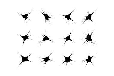 Soyut Parıltı Şekli Sembol İmza resim sembolü görsel illüstrasyon