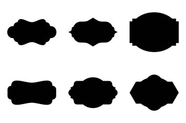 Etiket Çerçeve Şekli resim sembolü görsel illüstrasyon Ayarları