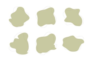 Damlacıklar Sıvı Şekiller Sembolik Görsel Çizim Ayarları