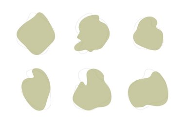 Damlacıklar Sıvı Şekiller Sembolik Görsel Çizim Ayarları