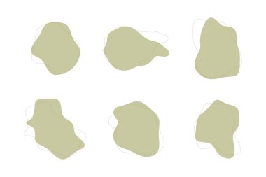 Damlacıklar Sıvı Şekiller Sembolik Görsel Çizim Ayarları