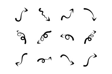 Ok Yön işareti pictogram sembolü görsel illüstrasyon Ayarla