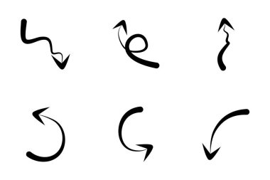 Ok Yön işareti pictogram sembolü görsel illüstrasyon Ayarla