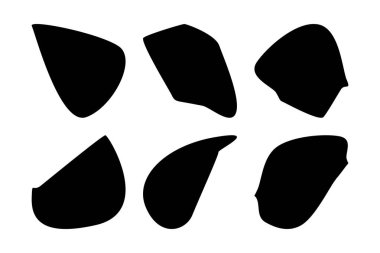 Soyut Blobs Akışkan Sıvı Şekiller Sembol Görsel Çizim Ayarları