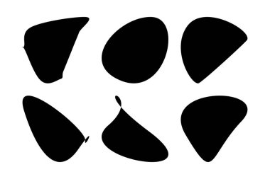 Soyut Blobs Akışkan Sıvı Şekiller Sembol Görsel Çizim Ayarları