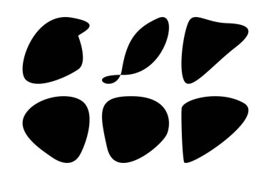 Soyut Blobs Akışkan Sıvı Şekiller Sembol Görsel Çizim Ayarları