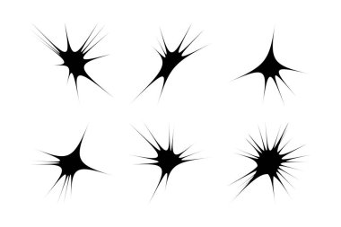 Soyut Parıltı Şekli Sembol İmza resim sembolü görsel illüstrasyon