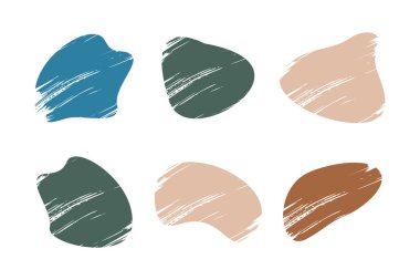 Grunge Blobs Akışkan Şekiller resim sembolü görsel illüstrasyonunu Ayarlar.