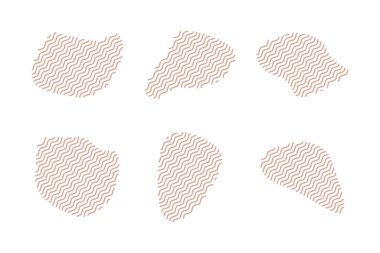 Zig Zag Lins ile Damlacıklar Sıvı Şekilleri Resim sembolü görsel illüstrasyonunu Ayarla