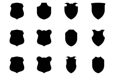 Kalkan Amblemi ve Rozet Logoları resim sembolü görsel illüstrasyon Ayarları