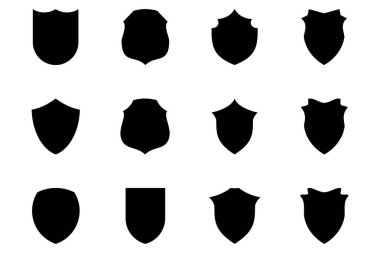 Kalkan Amblemi ve Rozet Logoları resim sembolü görsel illüstrasyon Ayarları