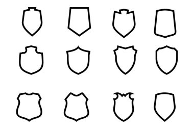 Kalkan Amblemi ve Rozet Logoları Çizgisi resim çizimi sembolü Tanımlama Ayarları