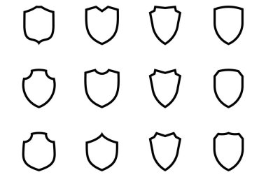 Kalkan Amblemi ve Rozet Logoları Çizgisi resim çizimi sembolü Tanımlama Ayarları