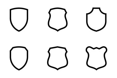 Kalkan Amblemi ve Rozet Logoları Çizgisi resim çizimi sembolü Tanımlama Ayarları