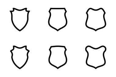 Kalkan Amblemi ve Rozet Logoları Çizgisi resim çizimi sembolü Tanımlama Ayarları