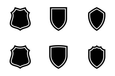 Kalkan Amblemi & Rozet Logoları Çerçeve resim sembolü görsel illüstrasyonla