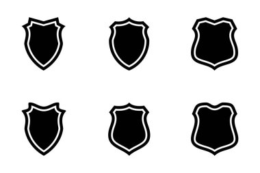 Kalkan Amblemi & Rozet Logoları Çerçeve resim sembolü görsel illüstrasyonla