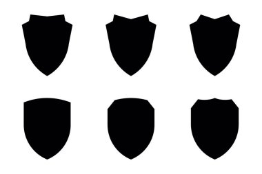 Kalkan Amblemi ve Rozet Logoları resim sembolü görsel illüstrasyon ayarla