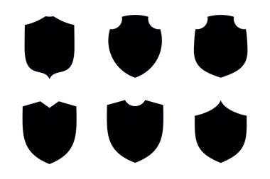 Kalkan Amblemi ve Rozet Logoları resim sembolü görsel illüstrasyon ayarla