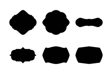 Etiket Çerçeve Şekli Resim Grafiği görsel illüstrasyon Ayarları