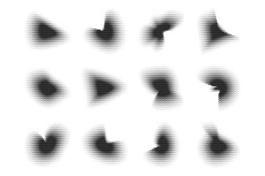 Yarım Tonluk Altıgen Deseni, Özyineleme Tekniği Minimum Biçim Dinamik Duvar Kağıdı Seti