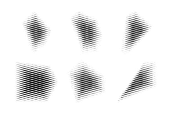 Halftone Hexagon Pattern, Reprographic Technique for Simulating Background Set Minimal Style Dynamic Wallpaper