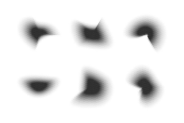 Halftone Hexagon Pattern, Reprographic Technique for Simulating Background Set Minimal Style Dynamic Wallpaper