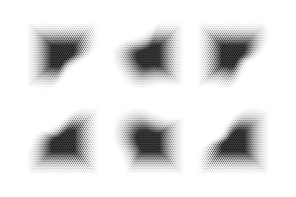 Halftone Hexagon Pattern, Reprographic Technique for Simulating Background Set Minimal Style Dynamic Wallpaper