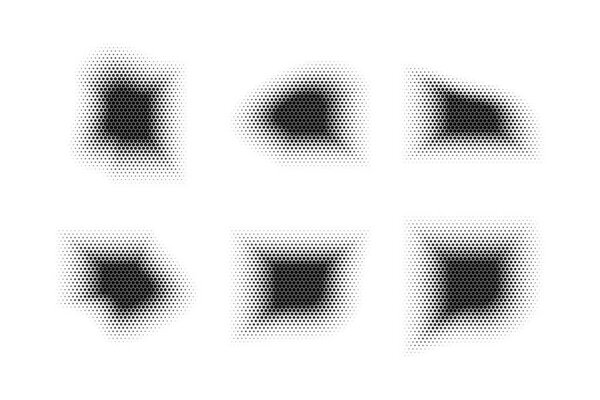 Halftone Hexagon Pattern, Reprographic Technique for Simulating Background Set Minimal Style Dynamic Wallpaper