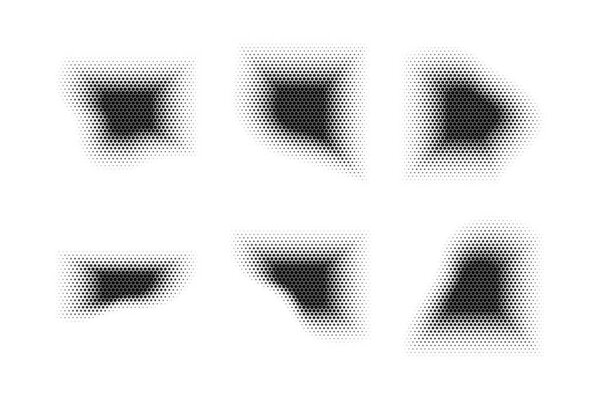 Halftone Hexagon Pattern, Reprographic Technique for Simulating Background Set Minimal Style Dynamic Wallpaper