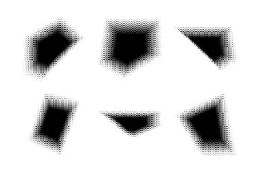 Yarım Tonluk Altıgen Deseni, Özyineleme Tekniği Minimum Biçim Dinamik Duvar Kağıdı Seti