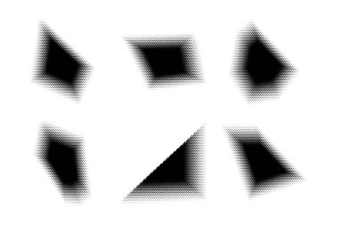 Yarım Tonluk Altıgen Deseni, Özyineleme Tekniği Minimum Biçim Dinamik Duvar Kağıdı Seti