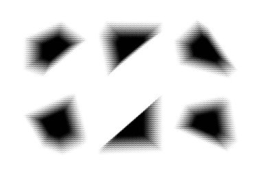 Yarım Tonluk Altıgen Deseni, Özyineleme Tekniği Minimum Biçim Dinamik Duvar Kağıdı Seti