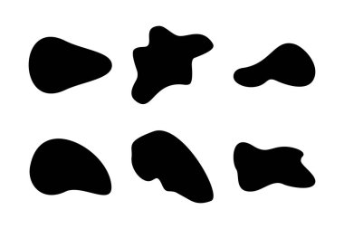 Blobs Fluid Shapes pictogram symbol visual illustration Set clipart