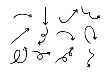 Soyut Ok Yönü Eğimli Çizgi Çizgisi Pictogram Sembol Görsel Resimleme Ayarları