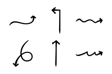 Soyut Ok Yönü Eğimli Çizgi Çizgisi Pictogram Sembol Görsel Resimleme Ayarları
