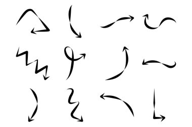 Soyut Ok Yönü Eğimli Çizgi Çizgisi Pictogram Sembol Görsel Resimleme Ayarları